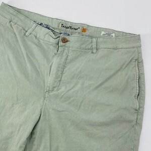 Tailor Vintage Greenwich Mens 40 Sage Green Linen Blend 9 Inseam Shorts Regular